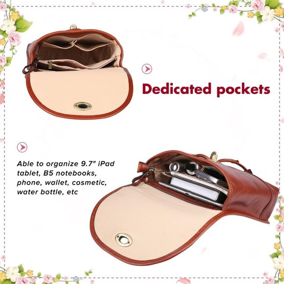 ❤️ Leather Convertible Backpack Purse for Women Small Shoulder Bag Ladies - Picture 7 of 7